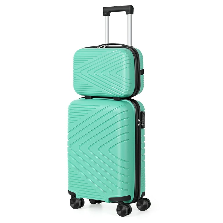 Travel Business Trip Luggage Set PP 2 Piece 14 20 Green Walmart