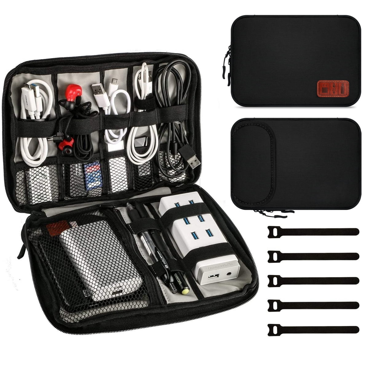Travel Cable Organizer Bag Electronic Organizer Waterproof Portable Cable  Bag for Electronics Accessories 