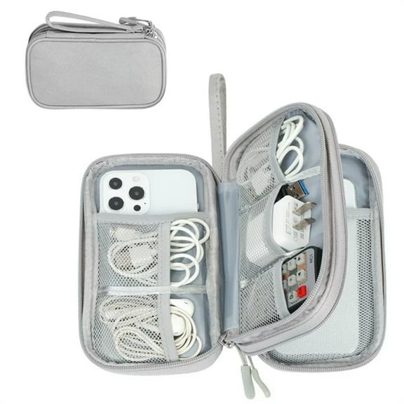 Travel Cable Organizer,Electronics Accessories Cases, All-in-One Storage Bag USB Data Cable,Earphone Wire,Power Bank
