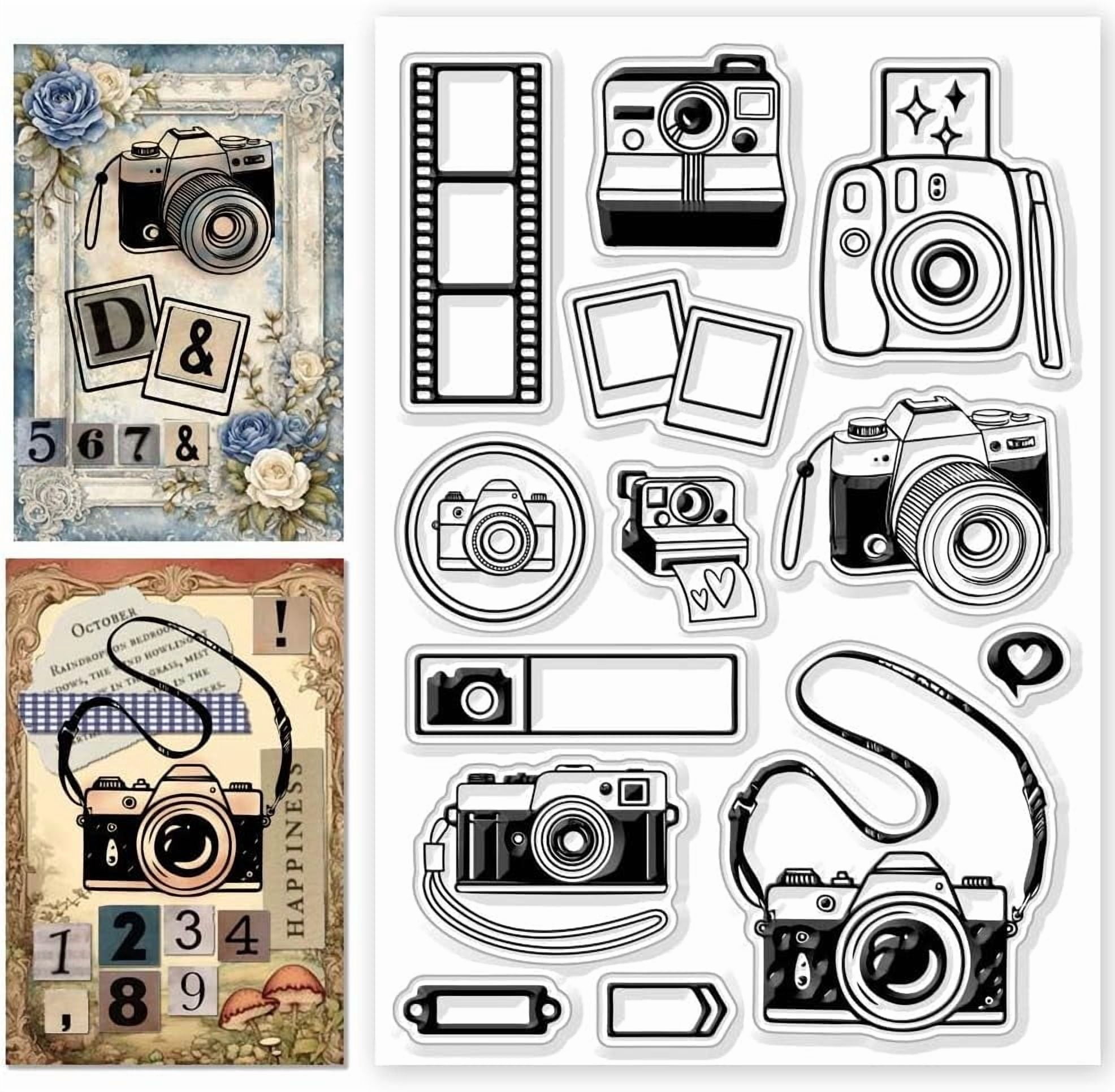 Travel Camera Clear Stamps Camera Film Silicone Stamps Transparent ...