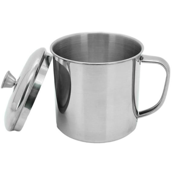 Travel Camping Mug Indestructible Mugs, Stainless Steel Mug with Handle, Stainless Steel Travel Coffee Cup with Lid Gifts for Women and Men, ReUSAble Thermos Coffee Cup