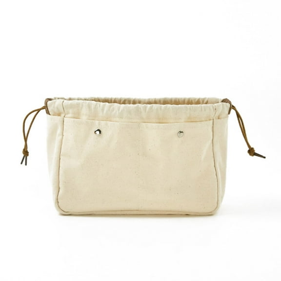 Travel Canvas Makeup Bag Portable Cosmetic Toiletry Organizer Drawstring Pouch