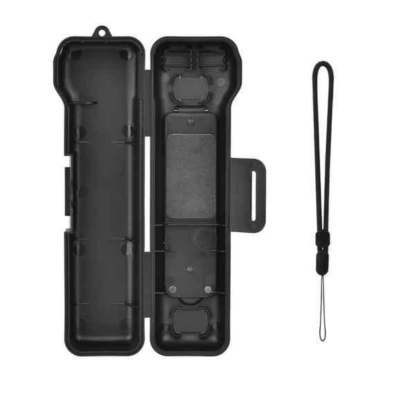 Travel Carry Case for DJI Osmo Pocket 3 and Pocket 4, Compatible with Creator Combo, 3 Magnetic CPL ND Filter Slots and 2 SD Card Slots, Includes Wrist Strap, Black