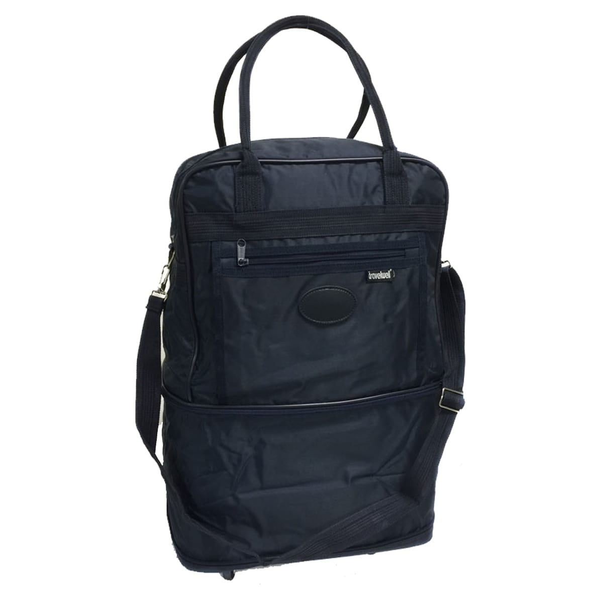 Bed Bath & Beyond Adult Unisex Travel Carry On Overnight Weekend Cloth Accessories Pants Essential Expandable Tote with Wheels Navy, One size, Black