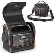 Mrinca Travel Carrying Case for Jackery Explorer 300, Water-Resistant Bag with Rear Pocket & Adjustable Strap for Cables, Chargers, Camping & Outdoors