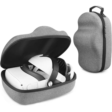 Travel Carrying Case Compatible with Meta Oculus Quest 2, Hard Protective Travel Case for VR Gaming Headsets and Controllers Accessories