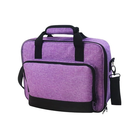 Travel Carrying Case Multipurpose 36x28x10cm Detachable Shoulder Strap with Accessories Pockets for Home Theater Video