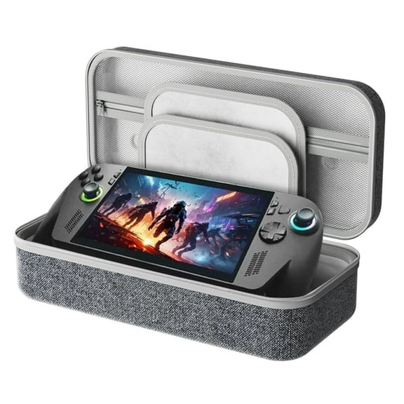 Travel Carrying Case for ROG XBOX Ally X/ROG XBOX Ally Storage Bag can Hold Data Cable, Memory Card and Charger, Anti-Drop Hard EVA Storage Bag Portable Handbag Accessories