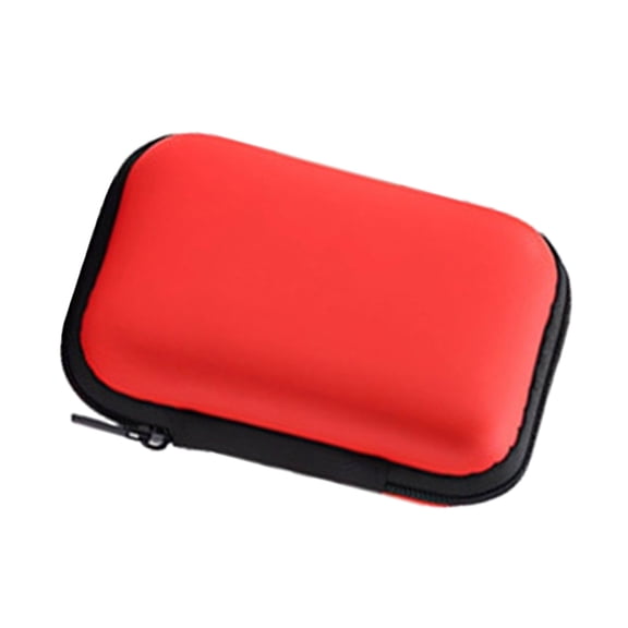 Travel Carrying Case Storage Box with Pocket for R36S Handheld Gaming Console Storage Bag Shockproof Case