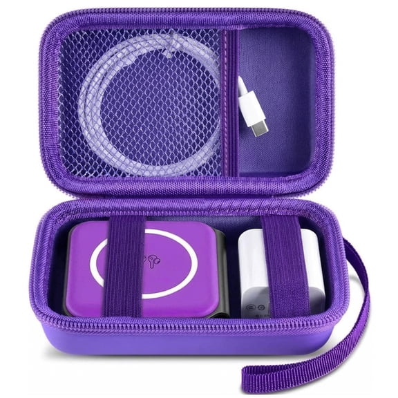 Travel Case for UCOMX for Nano/for Iseyyox/for LISEN/for RTOPS 3 in 1 Wireless Charger, Purple-Box Only