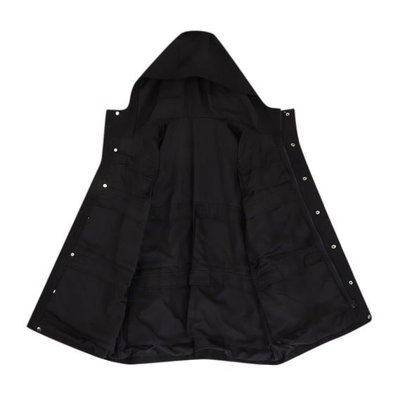 Travel Coat, Smart Travel Jacket for Women & Men with 10 Hidden Pockets, Avoid Carry on Fees, Holds 5 Days of Clothes Soft Lightweight Jacket for Travel Vacation, Black L