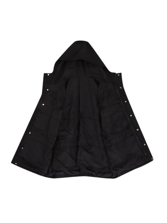 Travel Coat, Smart Travel Jacket for Women & Men with 10 Hidden Pockets, Avoid Carry on Fees, Holds 5 Days of Clothes Soft Lightweight Jacket for Travel Vacation, Black L