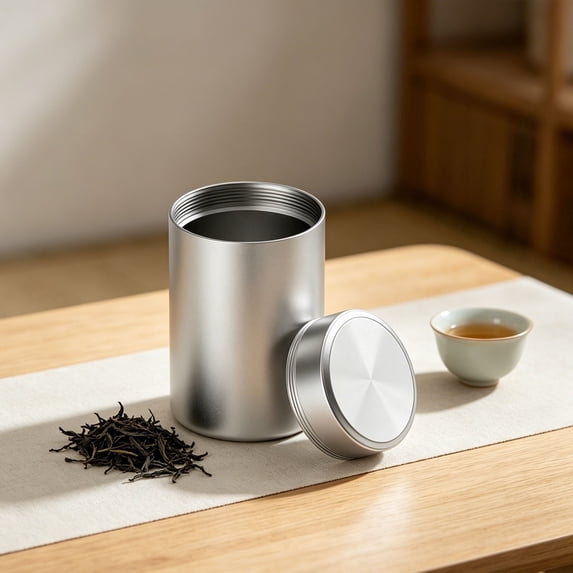 Travel Coffee Canister Aluminum Portable Empty Storage Jar For Outdoor Tea Container