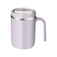 thumbnail image 1 of Travel Coffee Mug Insulated Stainless Steel Mug, 500Ml Gray with Handle & Sliding Lid Splash Proof Insulated Coffee Mug for Office Outdoor, 1 of 6