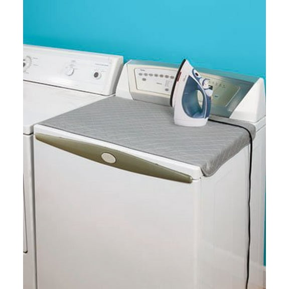 Travel Compact Quilted Laundry Room (4 Bottom Magnets) Ironing Mat Pad 19" X 32"