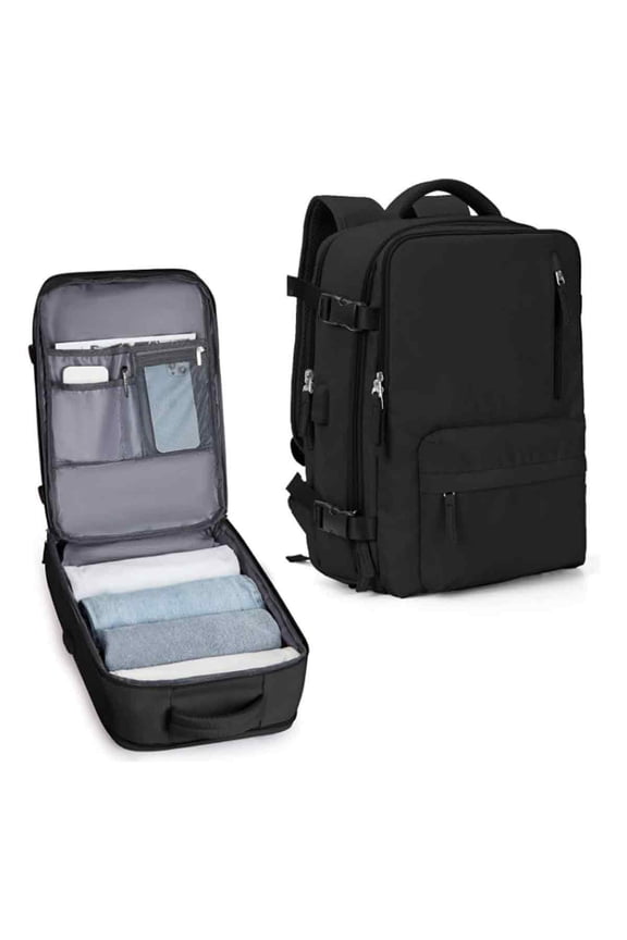 Travel Companion Backpack, Flight Approved Large Capacity Rucksack for Adventurers, Waterproof and Durable Polyester, Adjustable Breathable Shoulder Straps, Independent Shoe