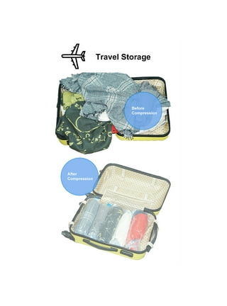 Travelon Space Saving Travel Compression Bags Packing Roll Up Storage Set of 2, Size: Large, White