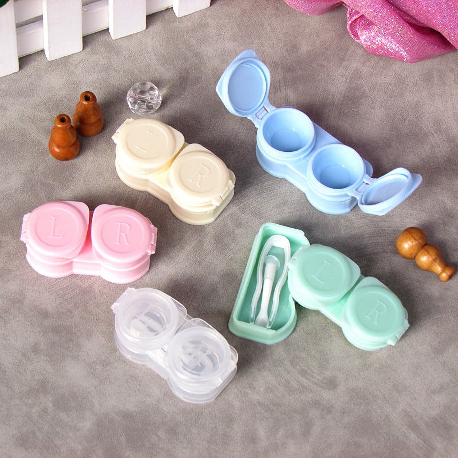 Travel Contact Lenses Case New Style Contact Lens Tweezers Suction Set Porta WA