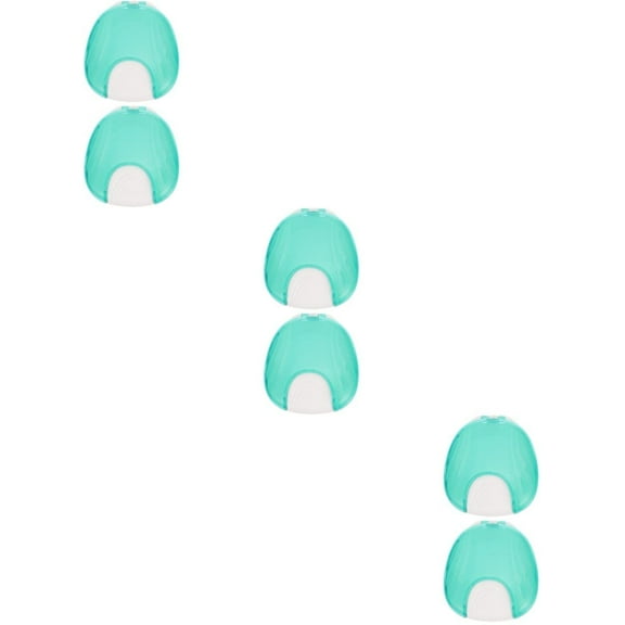 Travel Container 6 pcs Office Retainer Partial Night Retainers Cases Fake Cup Braces Storage Mouthguard Shell Professional Teeth Dentures Plastic Household Containers Clear Case Shape