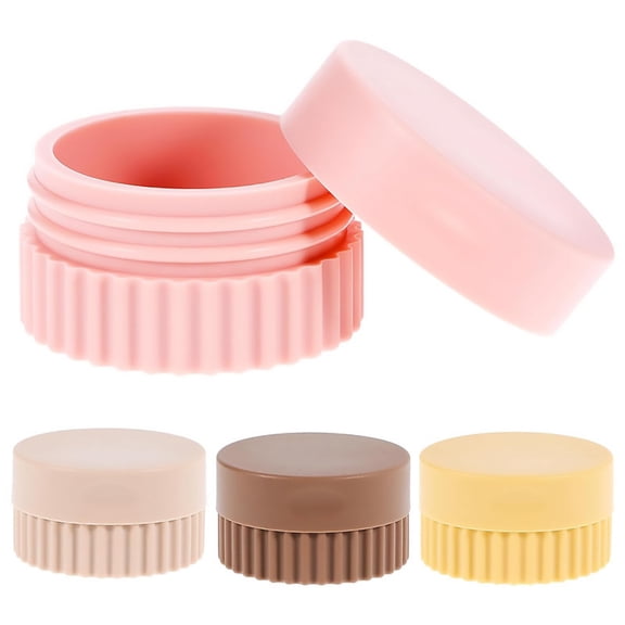 Travel Containers for Creams 4Pcs Small Silicone Jars Refillable with Lids for Makeup Face Cream20ml