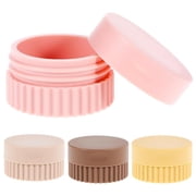 Travel Containers for Creams 4Pcs Small Silicone Jars Refillable with Lids for Makeup Face Cream 20ml