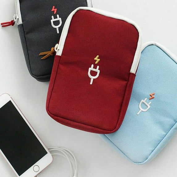 Travel Convenient Charger Charging Battery Headphone Cable Data Cable Storage Bag Digital Bag for Men and Women Organizing Bag