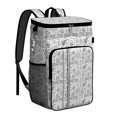 thumbnail image 1 of Travel Cooler Bag - Basketball Doodle Pattern Camping Beer Cooler Backpack with Bottle Opener- Waterproof Insulated Picnic Backpacks - Cooler Bag for Beach, 1 of 6