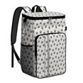 thumbnail image 1 of Travel Cooler Bag - Black Dog Puppy Paw Camping Beer Cooler Backpack with Bottle Opener- Waterproof Insulated Picnic Backpacks - Cooler Bag for Beach, 1 of 6