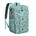 thumbnail image 1 of Travel Cooler Bag - Blue Christmas Dinosaurs Snowmen Pattern Camping Beer Cooler Backpack with Bottle Opener- Waterproof Insulated Picnic Backpacks - Cooler Bag for Beach, 1 of 6