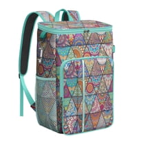 Travel Cooler Bag - Boho Bohemia Flower Camping Beer Cooler Backpack with Bottle Opener- Waterproof Insulated Picnic Backpacks - Cooler Bag for Beach