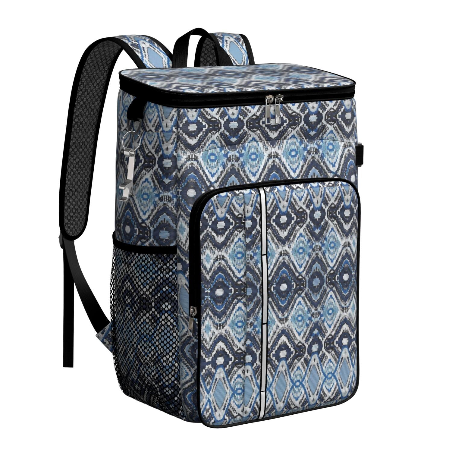 Travel Cooler Bag - Boho Bohemia Flower Camping Beer Cooler Backpack with Bottle Opener- Waterproof Insulated Picnic Backpacks - Cooler Bag for Beach