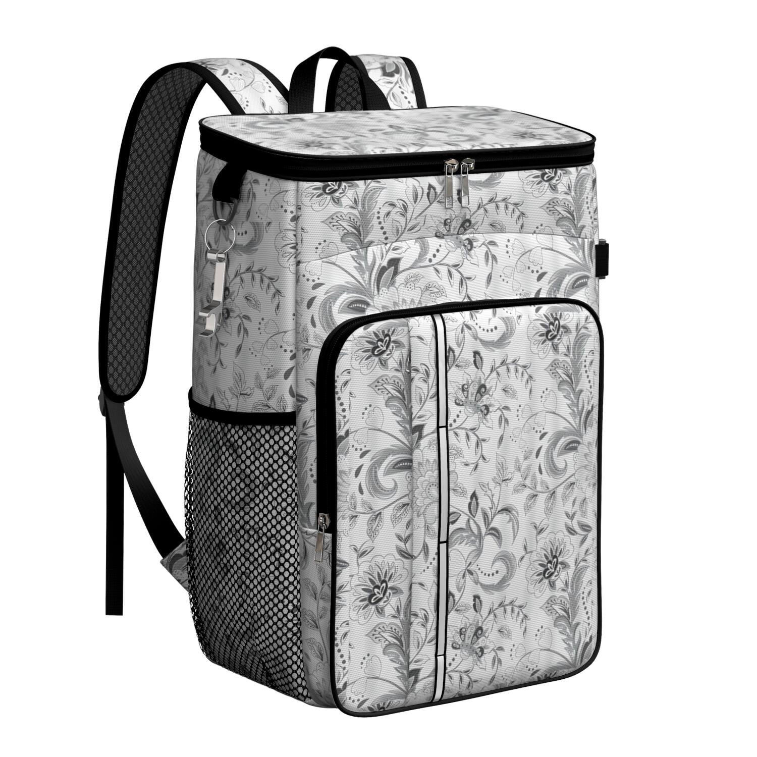 Travel Cooler Bag - Boho Bohemia Flower Camping Beer Cooler Backpack with Bottle Opener- Waterproof Insulated Picnic Backpacks - Cooler Bag for Beach