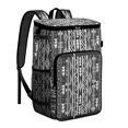 thumbnail image 1 of Travel Cooler Bag - Boho Bohemia Pioneer Flower Geometric Line Art Camping Beer Cooler Backpack with Bottle Opener- Waterproof Insulated Picnic Backpacks - Cooler Bag for Beach, 1 of 6