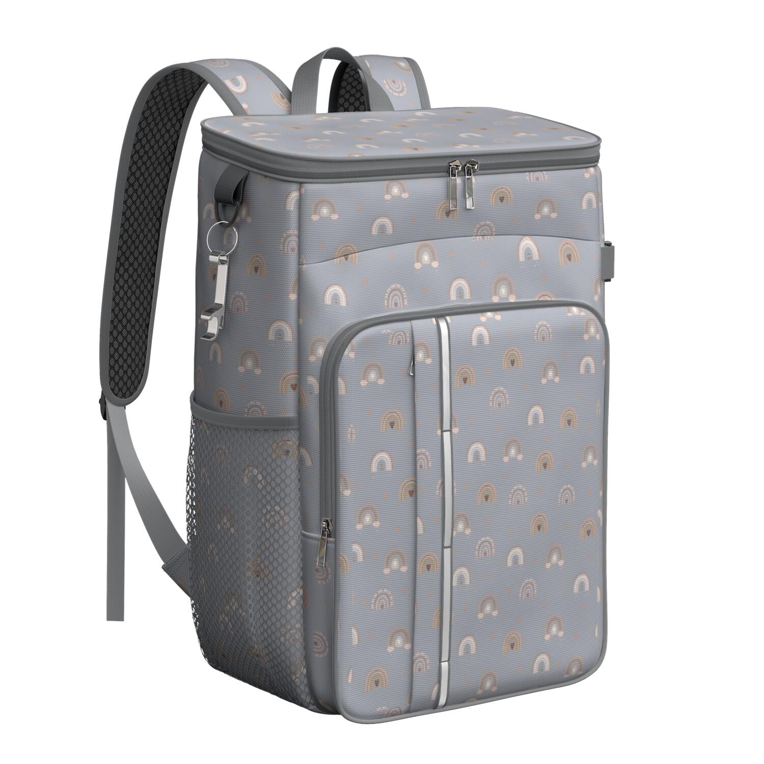 Travel Cooler Bag - Boho Bohemia Rainbow Camping Beer Cooler Backpack with Bottle Opener- Waterproof Insulated Picnic Backpacks - Cooler Bag for Beach