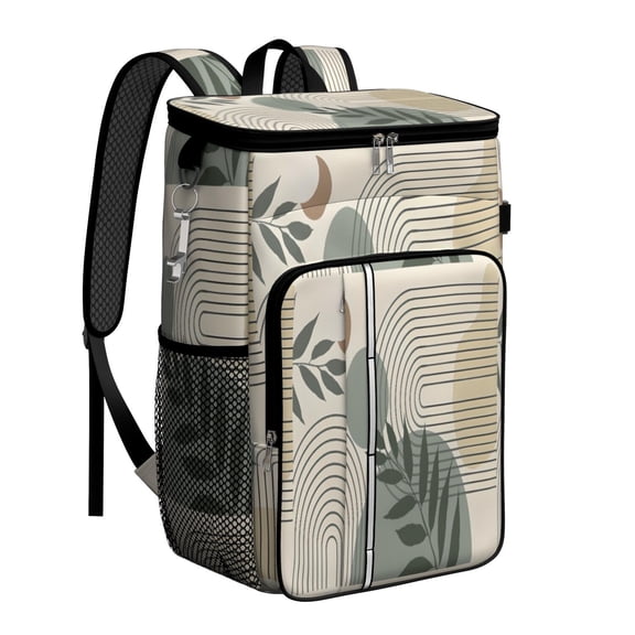 Travel Cooler Bag - Boho Bohemian Art Camping Beer Cooler Backpack with Bottle Opener- Waterproof Insulated Picnic Backpacks - Cooler Bag for Beach
