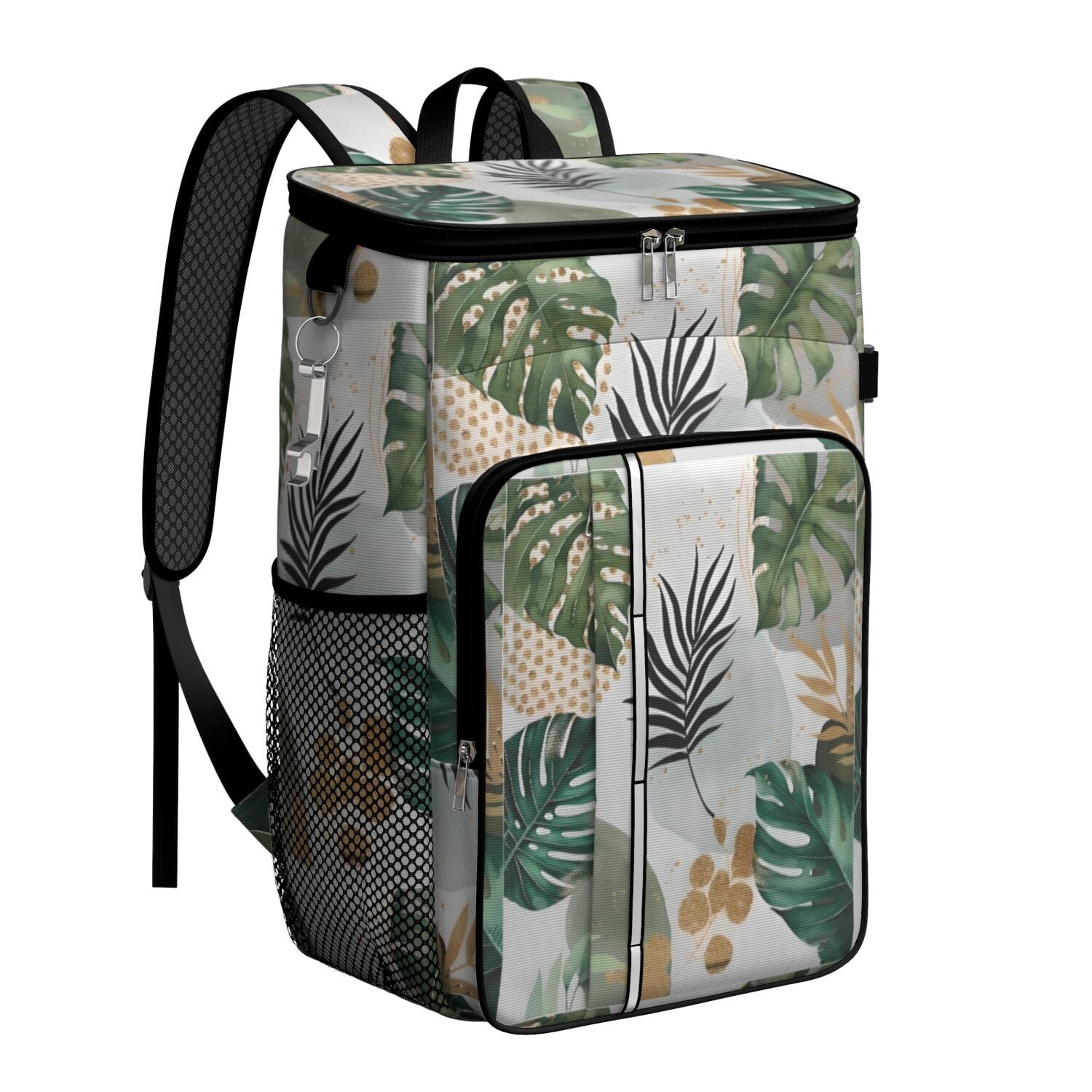 Travel Cooler Bag - Boho Bohemian Art Camping Beer Cooler Backpack with Bottle Opener- Waterproof Insulated Picnic Backpacks - Cooler Bag for Beach