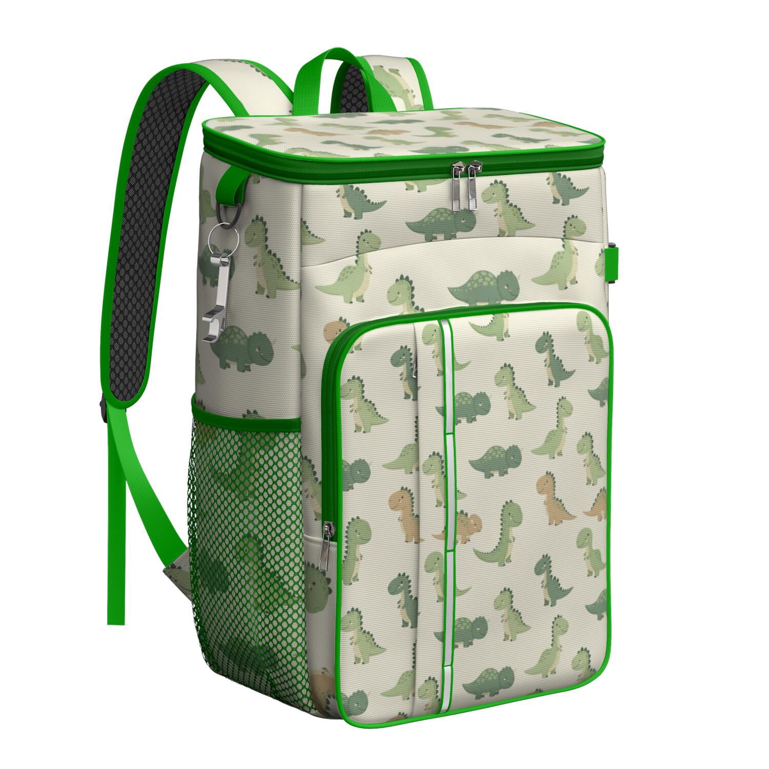 Travel Cooler Bag - Cartoon Dinosaurs Camping Beer Cooler Backpack with Bottle Opener- Waterproof Insulated Picnic Backpacks - Cooler Bag for Beach