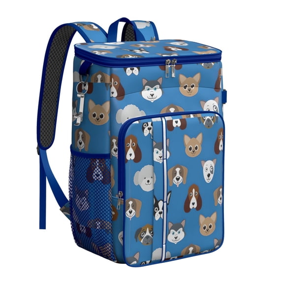 Travel Cooler Bag - Cartoon Dog Camping Beer Cooler Backpack with Bottle Opener- Waterproof Insulated Picnic Backpacks - Cooler Bag for Beach