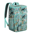 thumbnail image 1 of Travel Cooler Bag - Dog Pattern with Floral Background Camping Beer Cooler Backpack with Bottle Opener- Waterproof Insulated Picnic Backpacks - Cooler Bag for Beach, 1 of 6