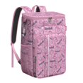 thumbnail image 1 of Travel Cooler Bag - Pink Baseball Caps and Balls Pattern Camping Beer Cooler Backpack with Bottle Opener- Waterproof Insulated Picnic Backpacks - Cooler Bag for Beach, 1 of 6