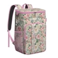thumbnail image 1 of Travel Cooler Bag - Pioneer Flower Floral Print Pattern Camping Beer Cooler Backpack with Bottle Opener- Waterproof Insulated Picnic Backpacks - Cooler Bag for Beach, 1 of 6