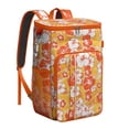 thumbnail image 1 of Travel Cooler Bag - Pioneer Flower Floral Print Pattern Camping Beer Cooler Backpack with Bottle Opener- Waterproof Insulated Picnic Backpacks - Cooler Bag for Beach, 1 of 6