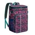 thumbnail image 1 of Travel Cooler Bag - Pioneer Flower Floral Print Pattern Camping Beer Cooler Backpack with Bottle Opener- Waterproof Insulated Picnic Backpacks - Cooler Bag for Beach, 1 of 6