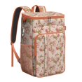thumbnail image 1 of Travel Cooler Bag - Pioneer Flower Floral Print Pattern Camping Beer Cooler Backpack with Bottle Opener- Waterproof Insulated Picnic Backpacks - Cooler Bag for Beach, 1 of 6
