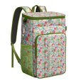 thumbnail image 1 of Travel Cooler Bag - Pioneer Flower Floral Print Pattern Camping Beer Cooler Backpack with Bottle Opener- Waterproof Insulated Picnic Backpacks - Cooler Bag for Beach, 1 of 6