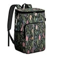 thumbnail image 1 of Travel Cooler Bag - Pioneer Flower Floral Print Pattern Camping Beer Cooler Backpack with Bottle Opener- Waterproof Insulated Picnic Backpacks - Cooler Bag for Beach, 1 of 6