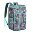 thumbnail image 1 of Travel Cooler Bag - Pioneer Flower Floral Print Pattern Camping Beer Cooler Backpack with Bottle Opener- Waterproof Insulated Picnic Backpacks - Cooler Bag for Beach, 1 of 6