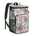 thumbnail image 1 of Travel Cooler Bag - Pioneer Flower Floral Print Pattern Camping Beer Cooler Backpack with Bottle Opener- Waterproof Insulated Picnic Backpacks - Cooler Bag for Beach, 1 of 6