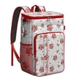 thumbnail image 1 of Travel Cooler Bag - Pioneer Flower Floral Print Pattern Camping Beer Cooler Backpack with Bottle Opener- Waterproof Insulated Picnic Backpacks - Cooler Bag for Beach, 1 of 6