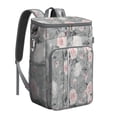 thumbnail image 1 of Travel Cooler Bag - Pioneer Flower Floral Print Pattern Camping Beer Cooler Backpack with Bottle Opener- Waterproof Insulated Picnic Backpacks - Cooler Bag for Beach, 1 of 6
